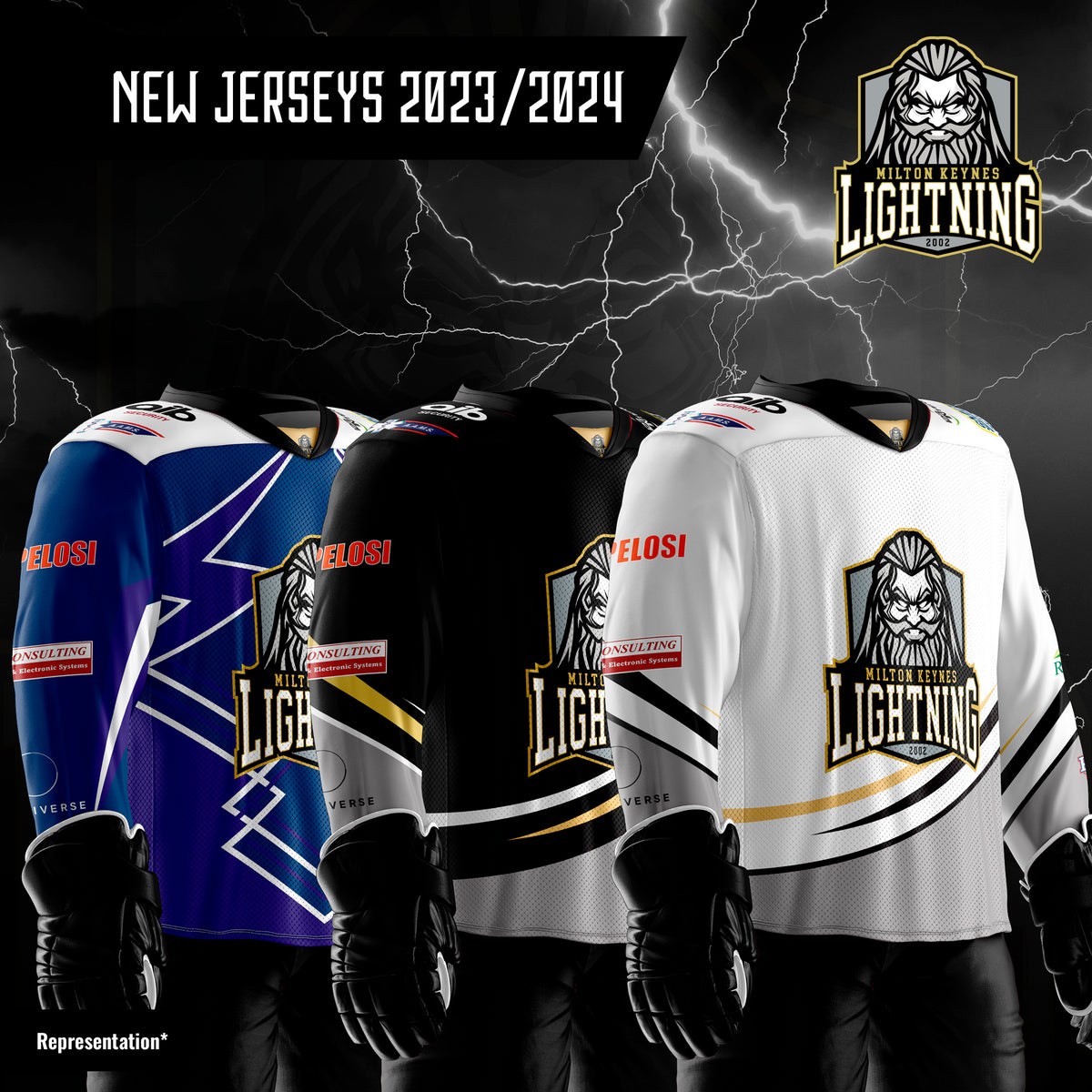 2022/23 Replica MK Lightning Jersey - Playoffs – Milton Keynes