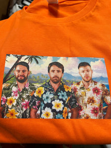 Pink Playoff Hawaiian T-shirts 2024