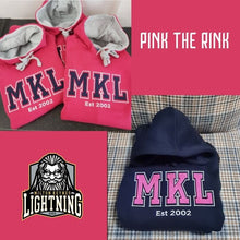 Load image into Gallery viewer, MKL Hoodie Pink and Navy 24/25 Season